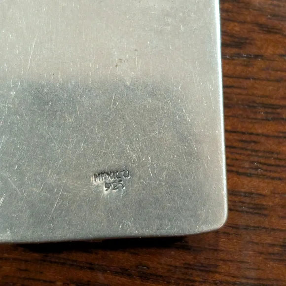 Vintage Mexican Sterling Silver Enamel Pendant – Bold & Unique Statement Piece - Picture 7 of 7